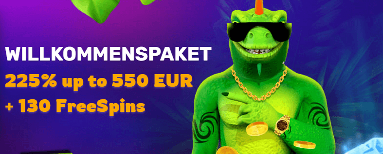 3000+ Spiele sowie bis zu 550€ & 130 Freispiele!