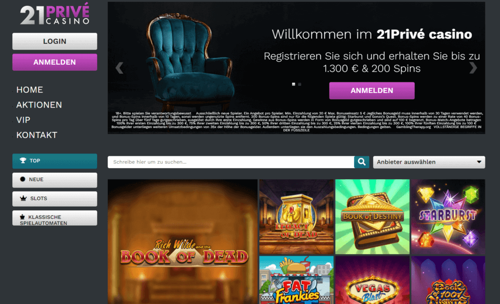 So heißt Sie dieses Online-Casino willkommen