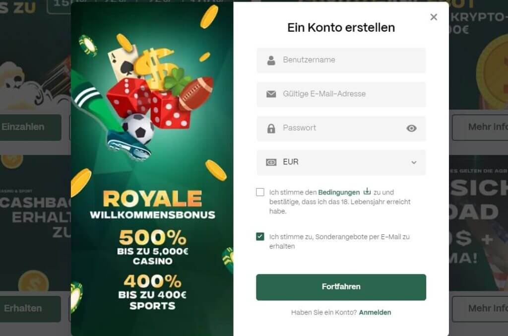 Alphabook Casino Review Registrierung