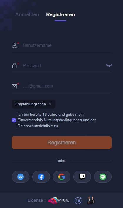 Für die K8 Anmeldung müssen Sie nur dieses Formular ausfüllen und Ihre E-Mail bestätigen