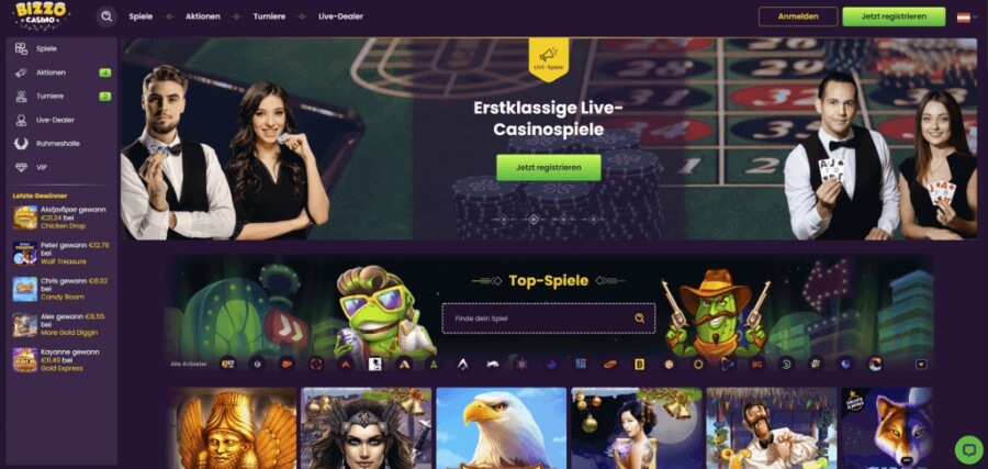 Startseite Bizzo Casino