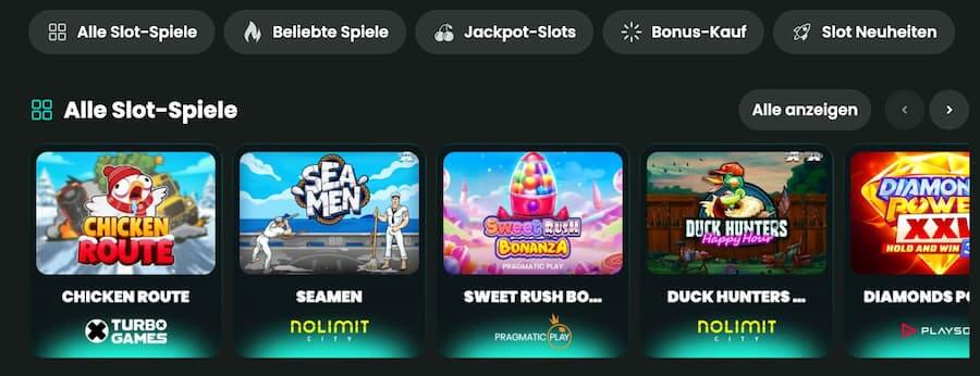 BetGoat Bewertung Spiele