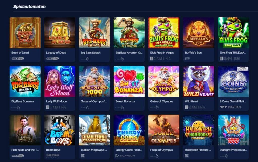 Online-Slots bei Betbeast