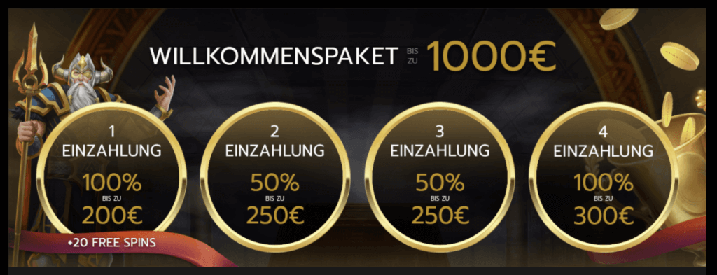 Betrophy Casino Willkommens Bonus