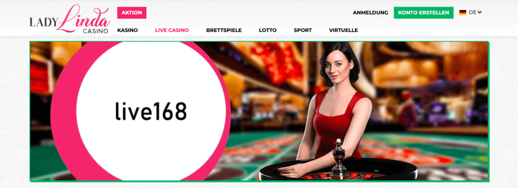 Live Casino bei LadyLinda