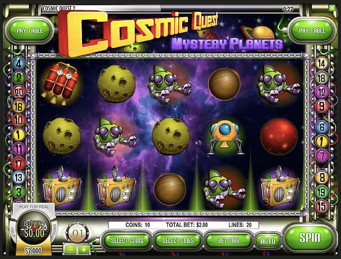 Cosmic Quest Mystery Planets Slot