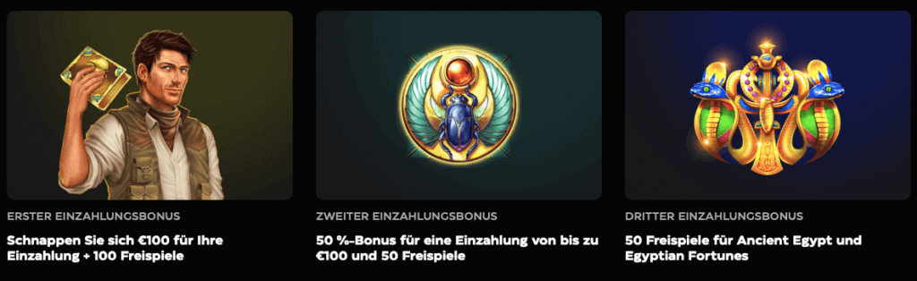 Willkommenspaket bei Casinobuck