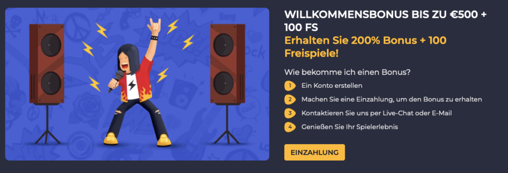 Vorgehen beim Willkommenspaket RollingSlots