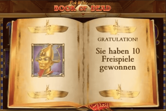 Book of Dead Freispielbonus
