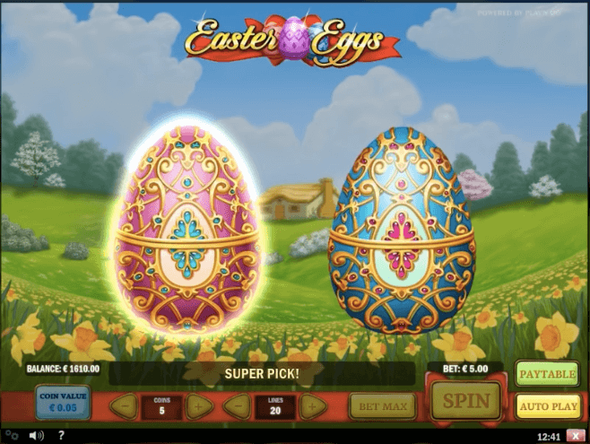 Bonusei als Scattersymbol bei Easter Eggs