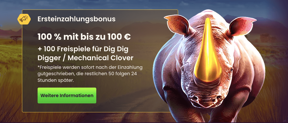 Ersteinzahlunsbonus beim Bizzo Casino