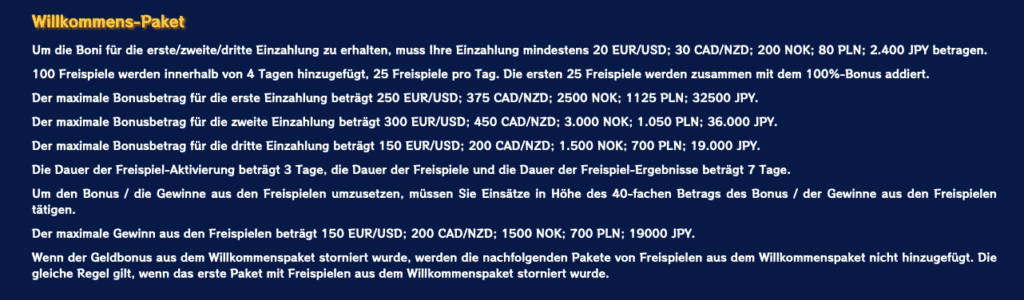 Bonusbedingungen Willkommensbonus Casino Kakadu