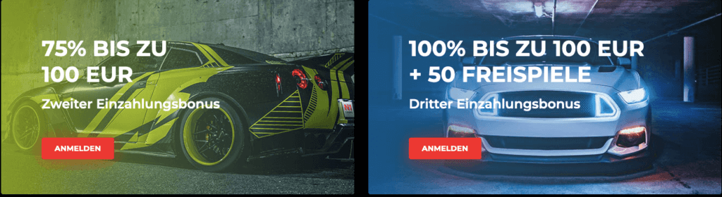 Bonus bei der zweiten und dritten Einzahlung bei N1