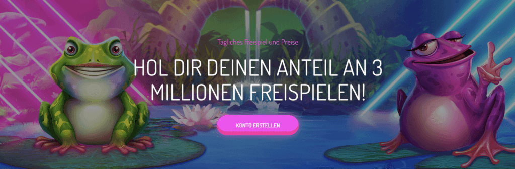 3 Millionen Freispiele bei NeonVegas