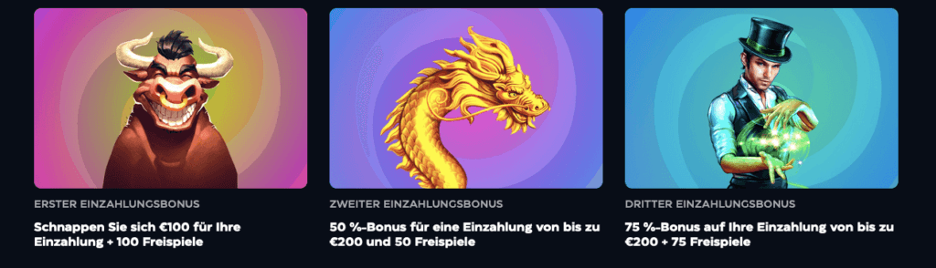 Willkommensboni bei Gioo