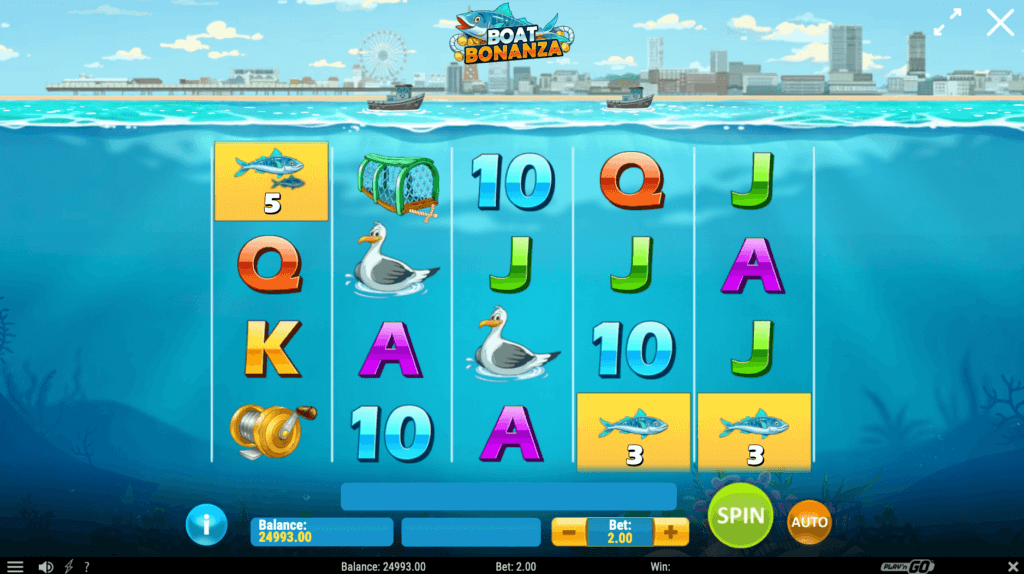 Gewinnsymbole bei Boat Bonanza