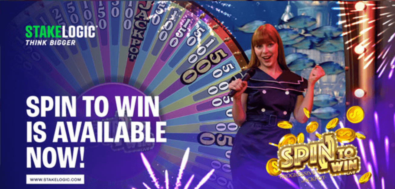 Der neue Spin to Win Jackpot – Stakelogic vereint Live-Casino mit Slots