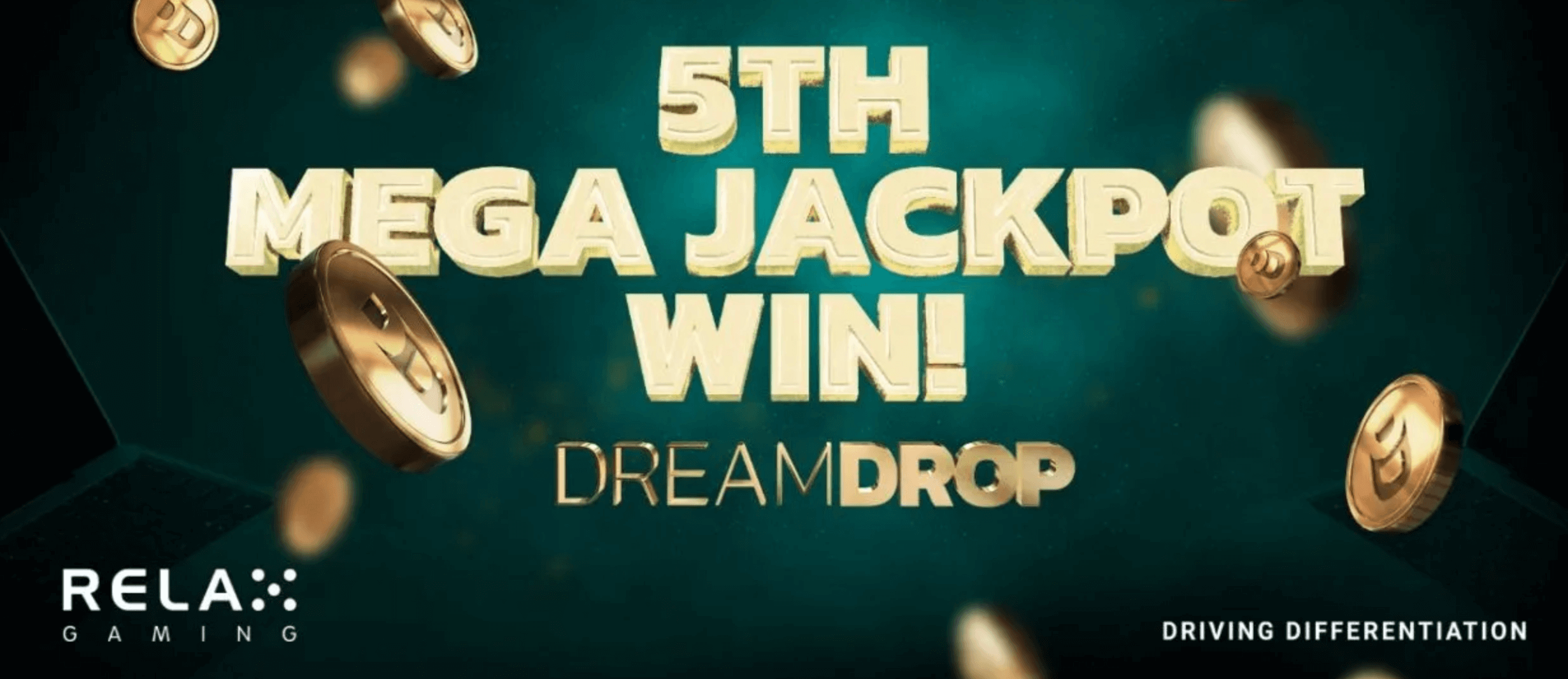 Relax Gaming feiert den fünften Dream Drop Mega Jackpot-Gewinner