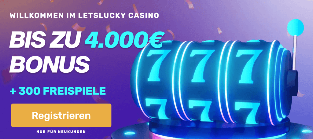 Willkommensbonus bei letslucky