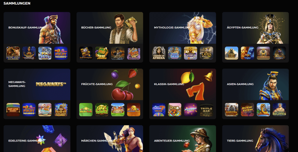 Casinobuck Sammlungen Spielelobby