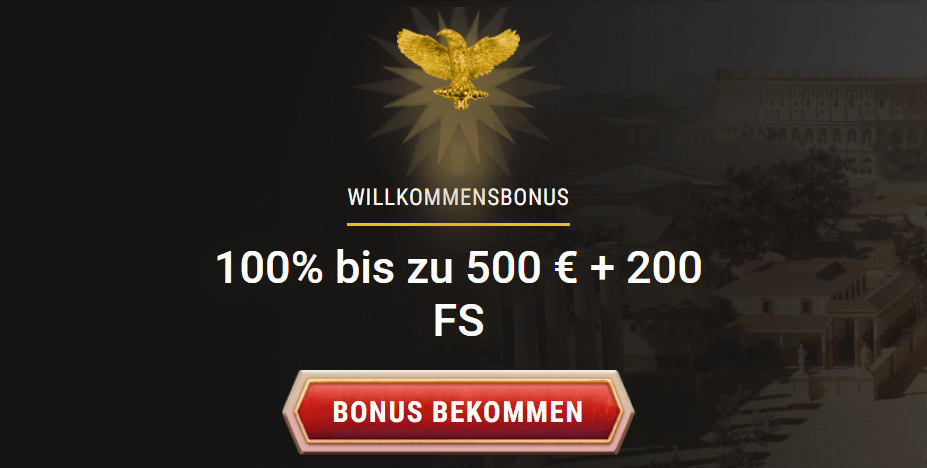 100 % bis zu 500 € + 200 Freispiele