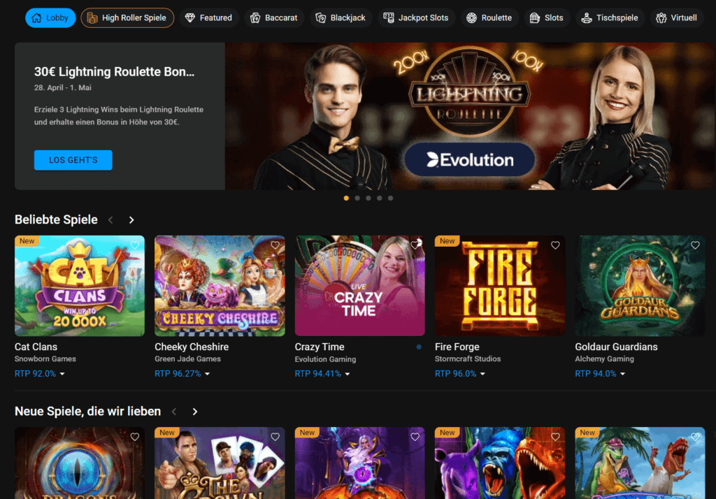 Online-Casino – tausende von Slots in der Lobby