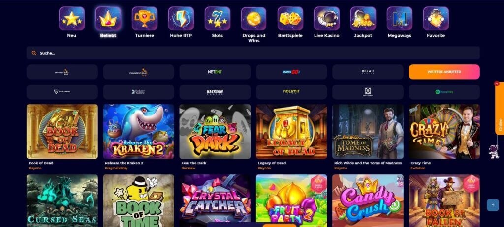 Das CosmicSlot Casino hat mehr als 3000 Spiele zu bieten
