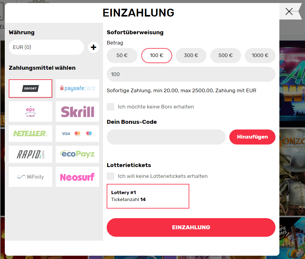 Einzahlungsmethoden im Online-Casino