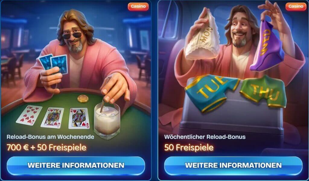 Es gibt reichlich Dude Spin Boni