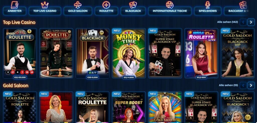 DudeSpin Live Casino