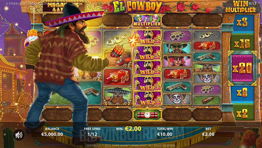 Die Grafik von El Cowboy Megaways