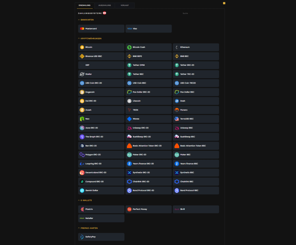 Die Zahlungsmethoden im Fairspin Casino
