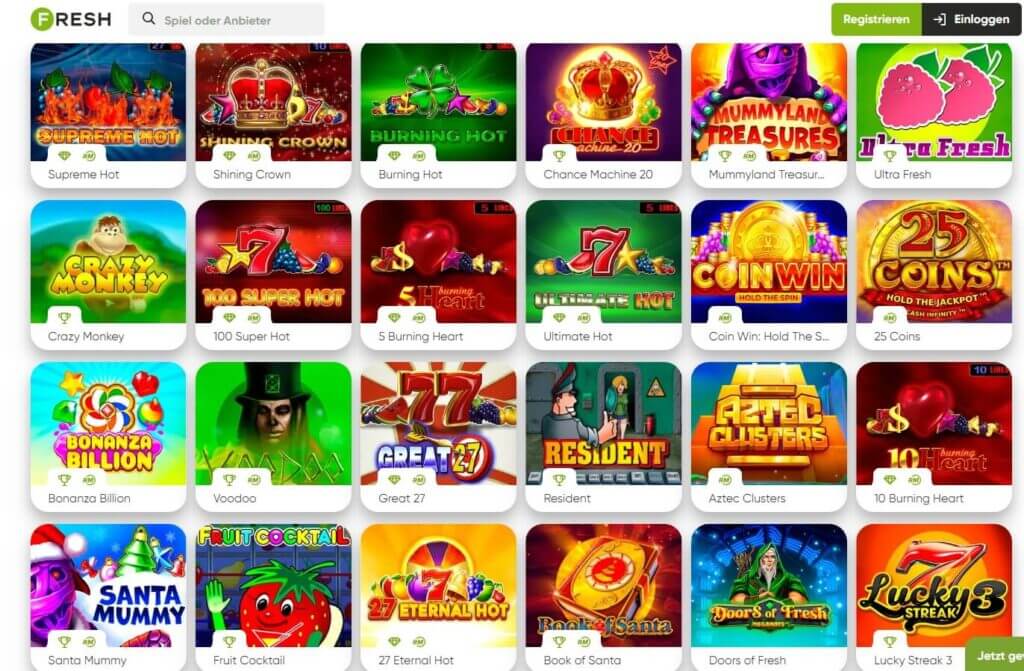 Fresh Casino Slots