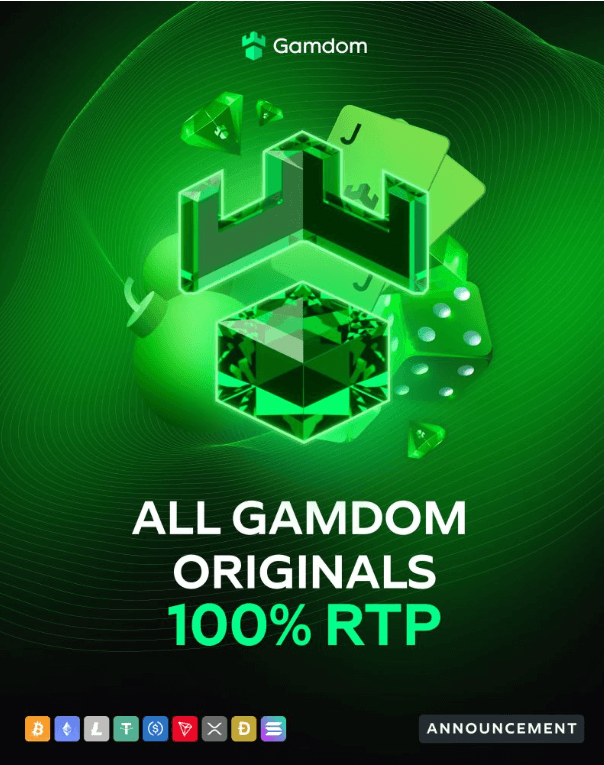 Gamdom Originals 100% RTP