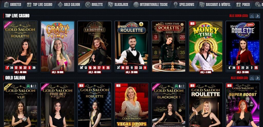 Glorion Live Casino