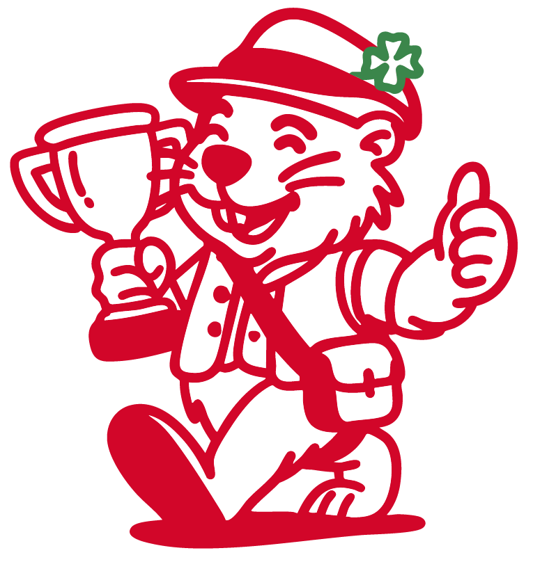 Gustl mit Pokal