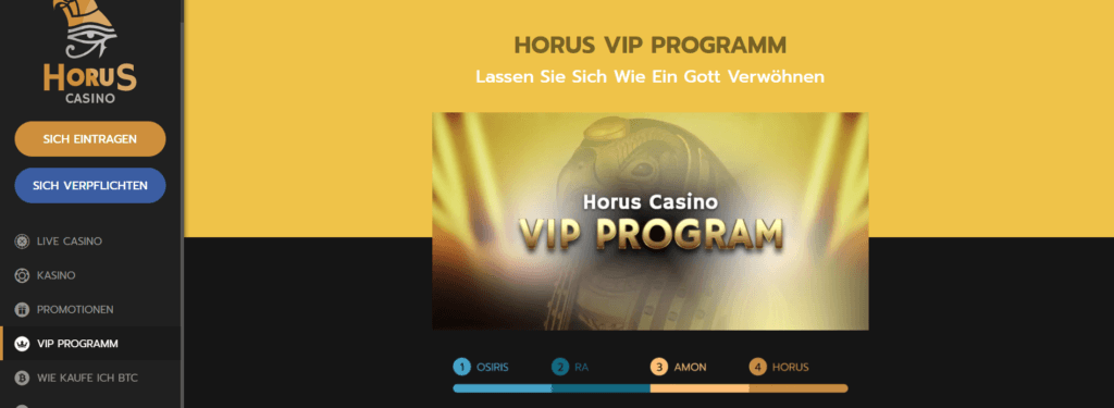 Horus Casino - VIP