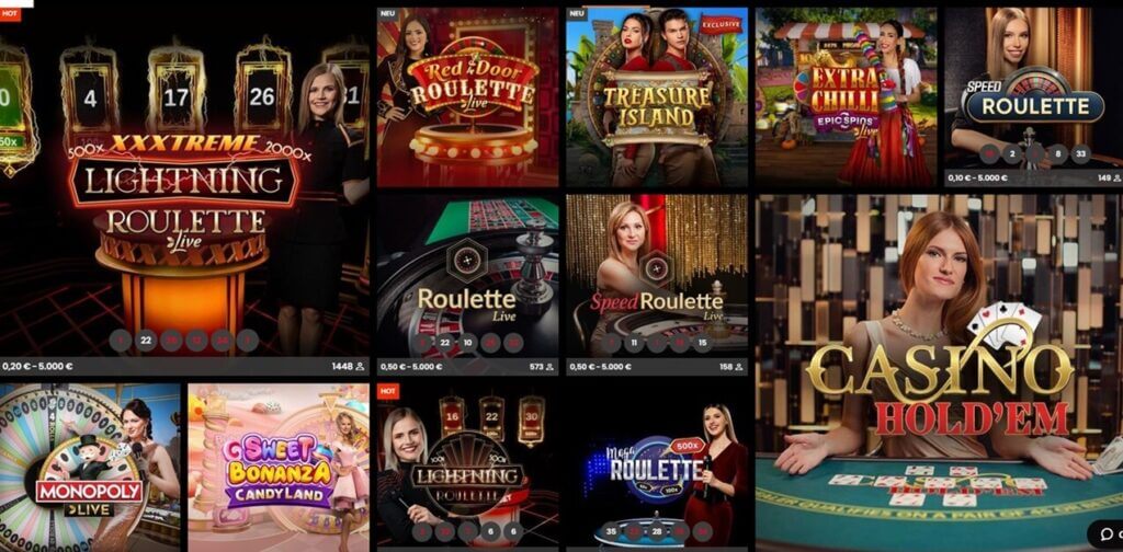 Live-Casino bei Hot.bet