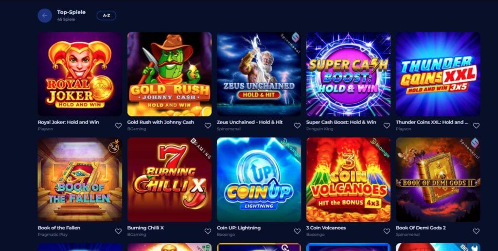 Ivybet Casino Spieleauswahl