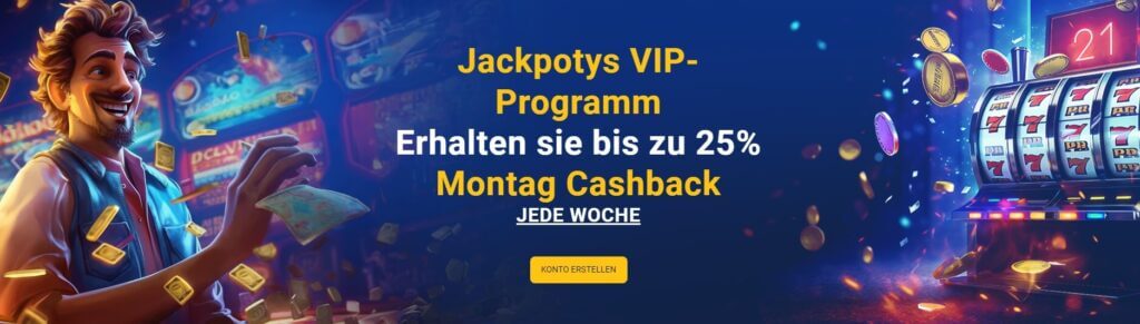 VIP Cashback bei Jackpoty