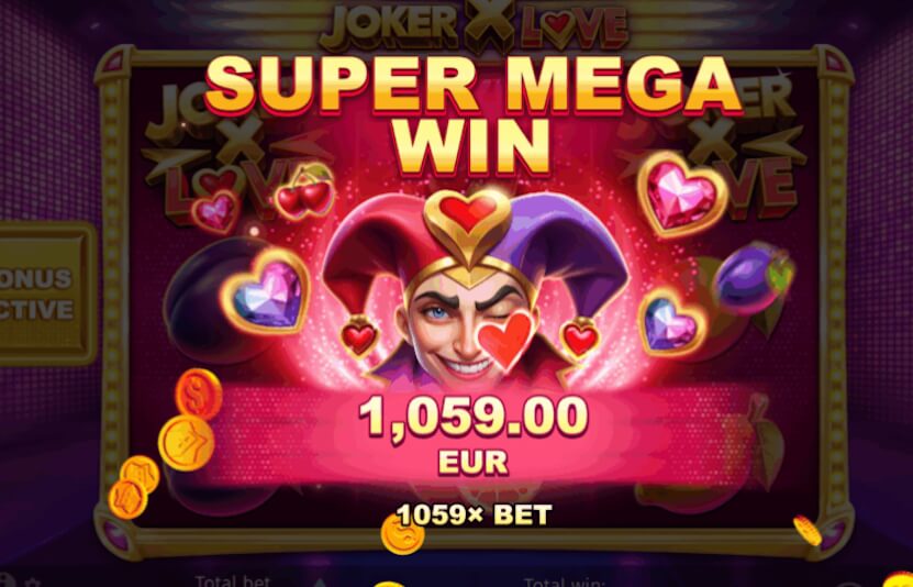 Gewinne können bei Joker X Love ungewöhnlich hohe Beträge erzielen