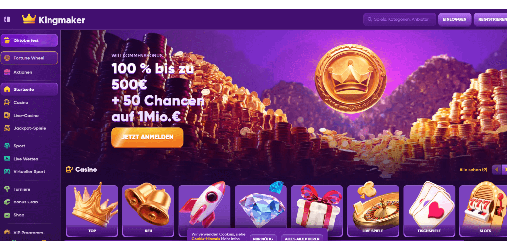Kingmaker Casino Startseite