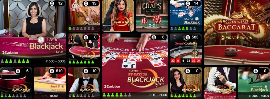 Live Dealer Spiele bei GratoWin