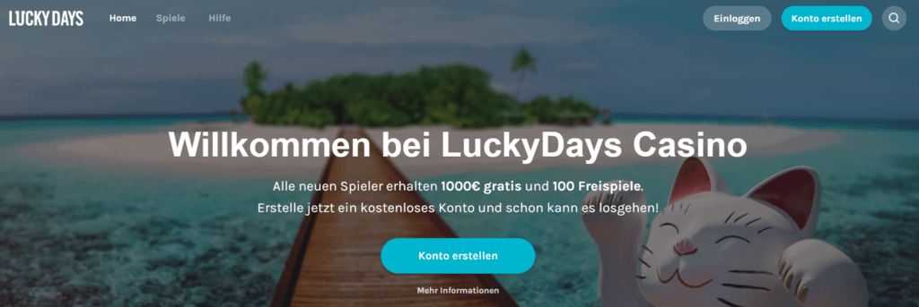 Lucky Days - Willkommensbonus