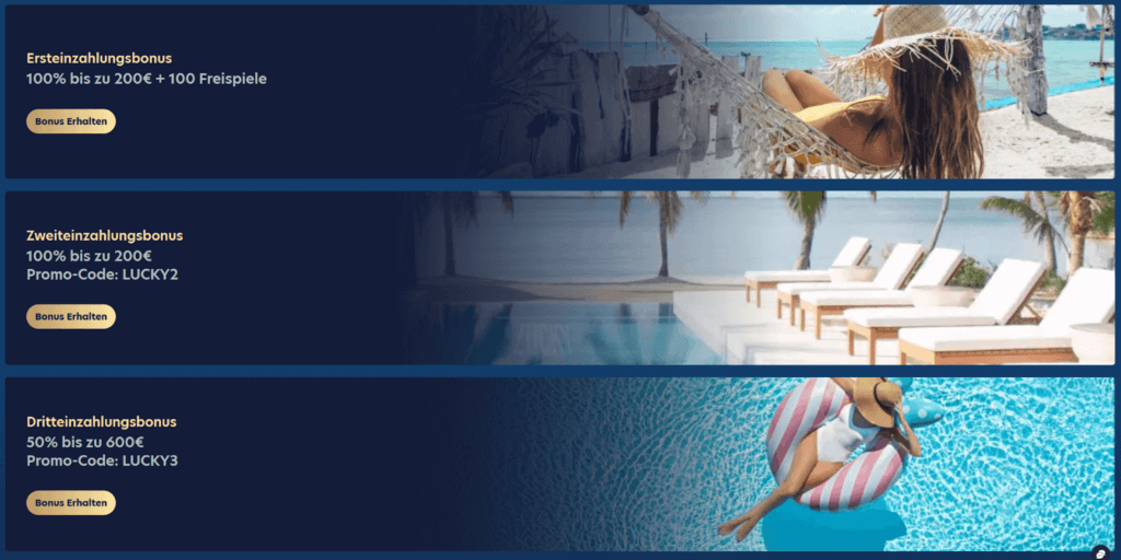LuckyDreams Casino Willkommens-Bonus