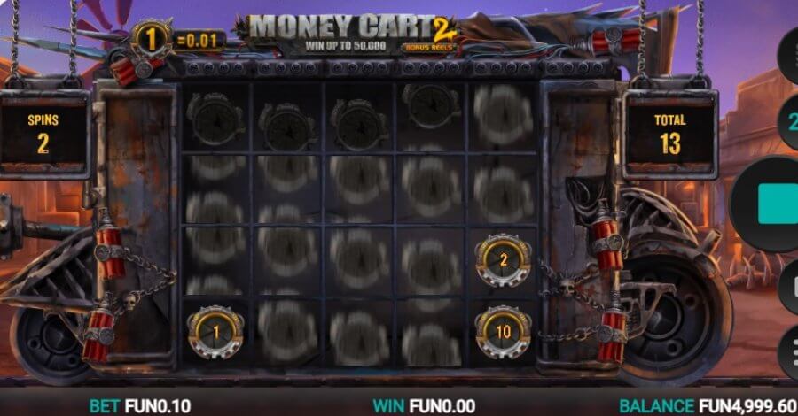 Re-Spins bei Money Cart 2