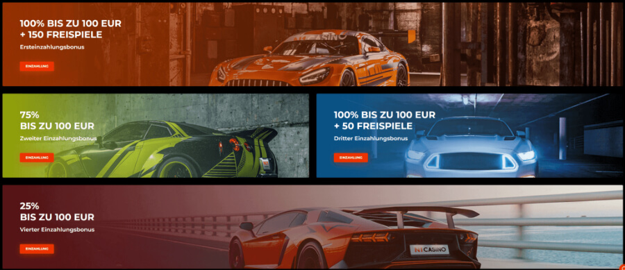 4-stufiges Willkommens-Angebot