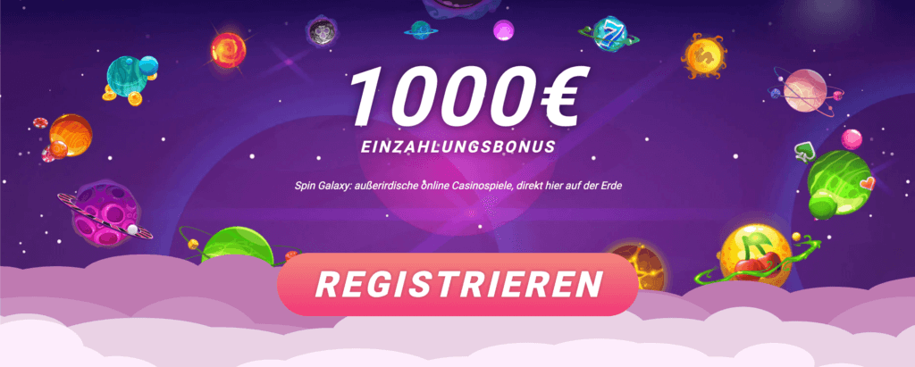 Willkommensbonus bei Spin Galaxy