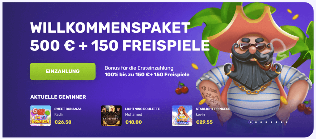 Willkommens-Bonus im Octocasino