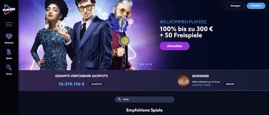 Playerz Casino Bonus